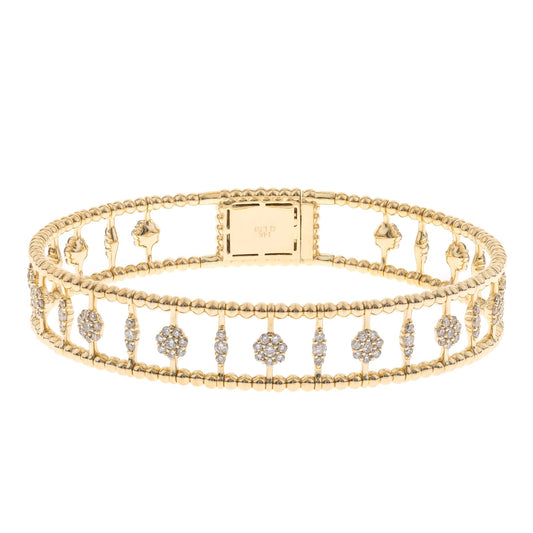 14K Yellow Gold Diamond Bracelet