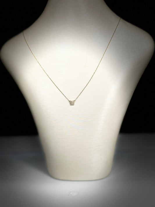 14K YG Butterfly Pendant